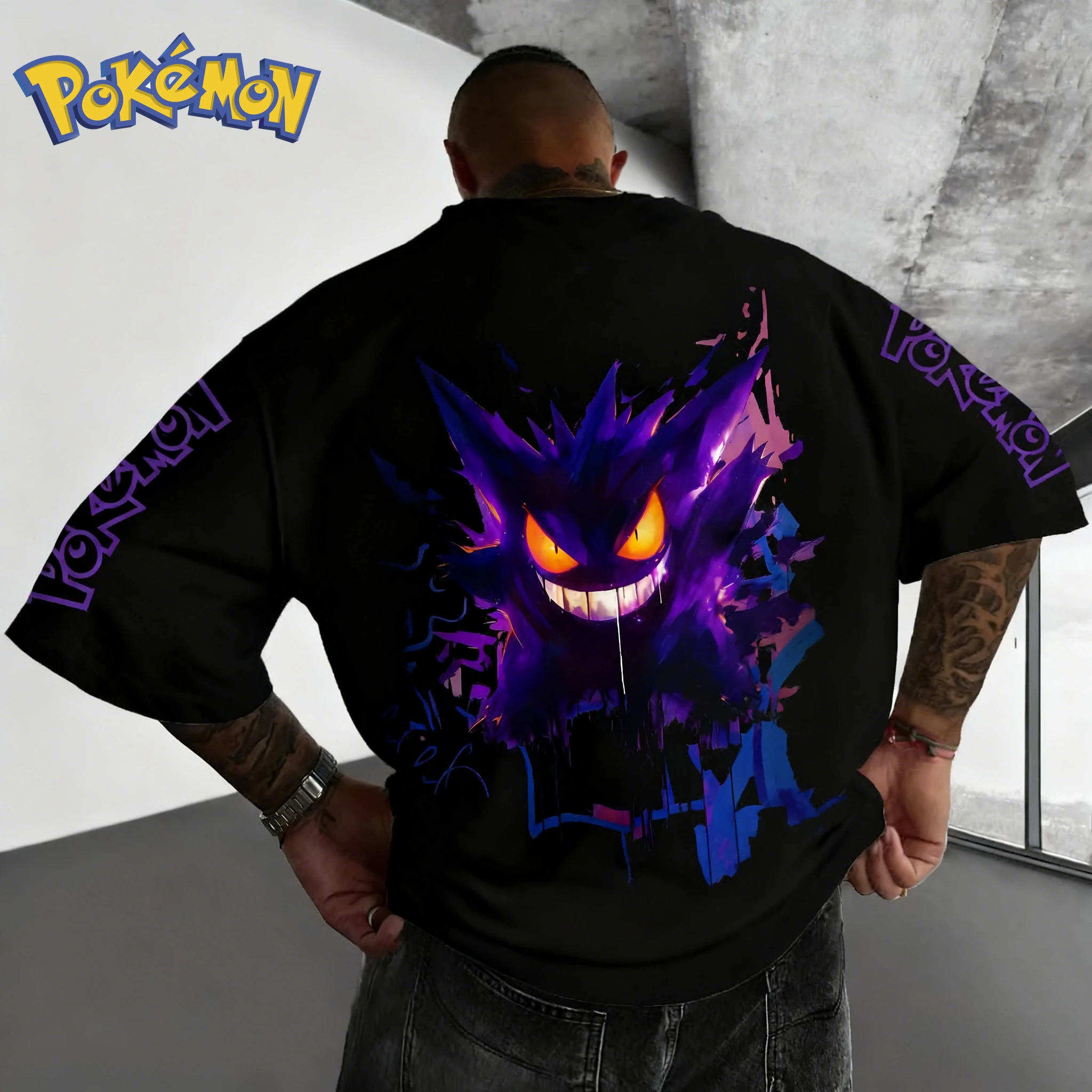 Winter Clothing In Japan - Pokémon Handheld Game Gengar Printing T-shirt