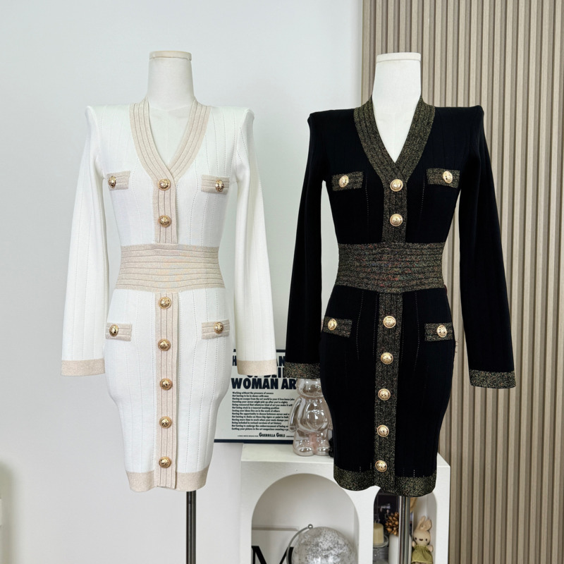 Winter Clothing H&M - High-End Elegant Luxury Knit Bodycon Dress
