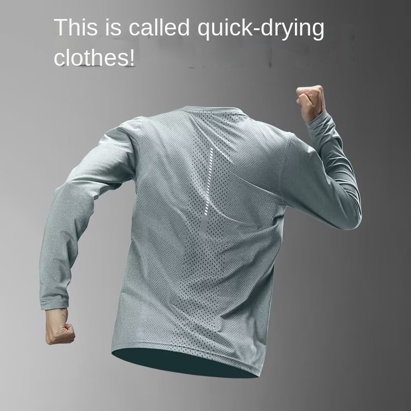 Winter Clothing For - Men's Long Sleeve Quick-Dry Sports Top