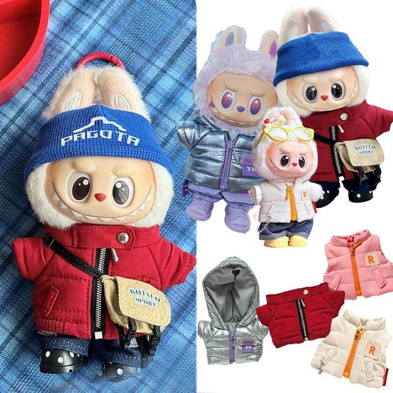 Winter Clothing Outfits - For 15 17cm Labubu Doll Winter