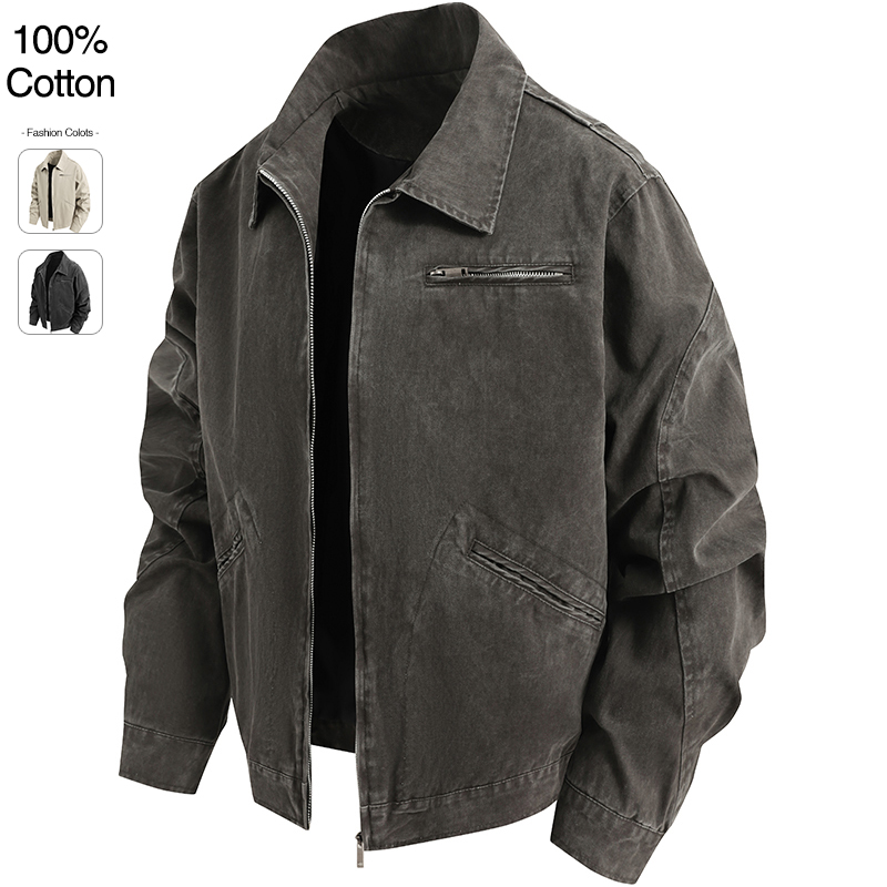 Winter Clothing Deals - Oversize Loose Men's Denim Jacket Autumn