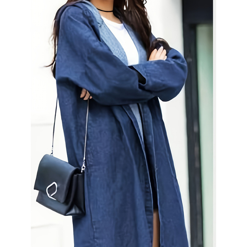 K 20582 Hooded Denim Long Coat – Winter Clothing Youtube Bewertung und Preis