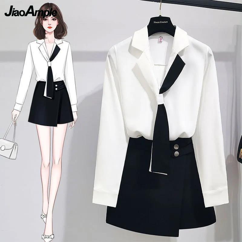 2025 Girl White Shirt Top Midi – Winter Clothing Korea Bewertung und Preis