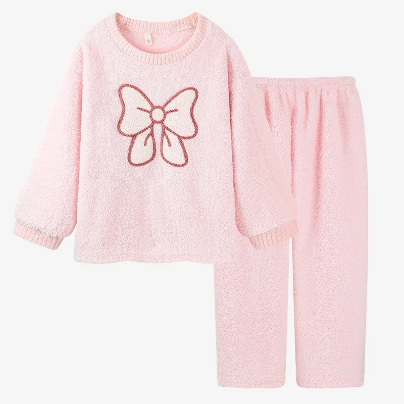 Pink Bowknot Pajamas Long Slee – Winter Clothing Youtube Bewertung und Preis