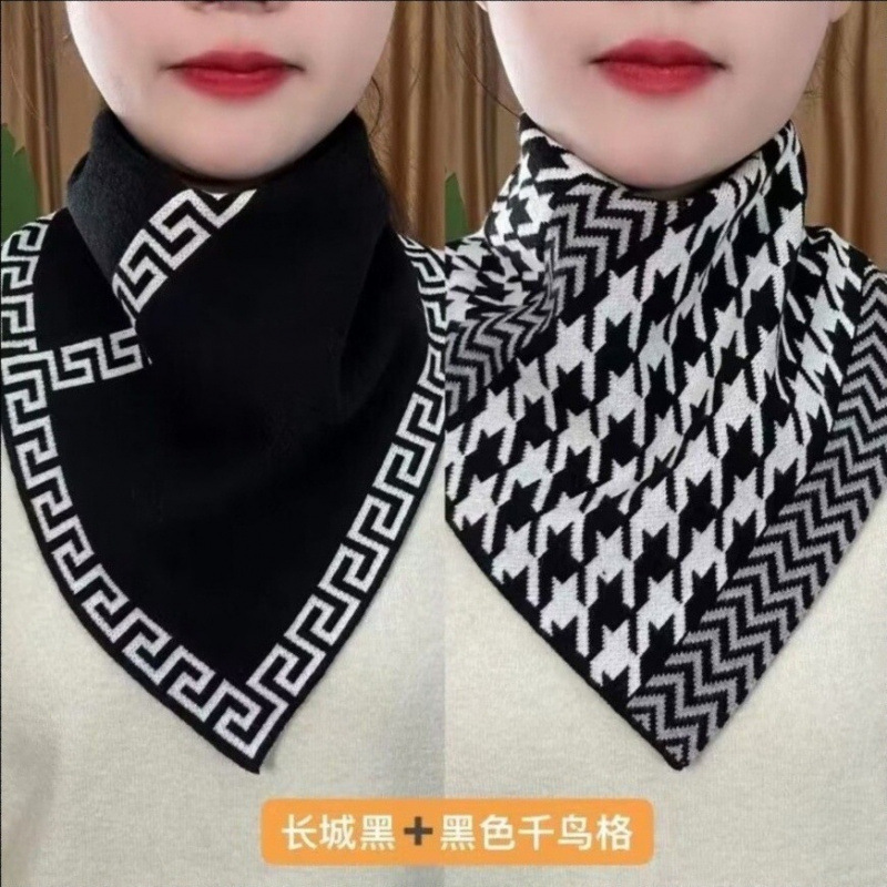 Winter New Triangle Neck Thick – Winter Clothing Korea Bewertung und Preis
