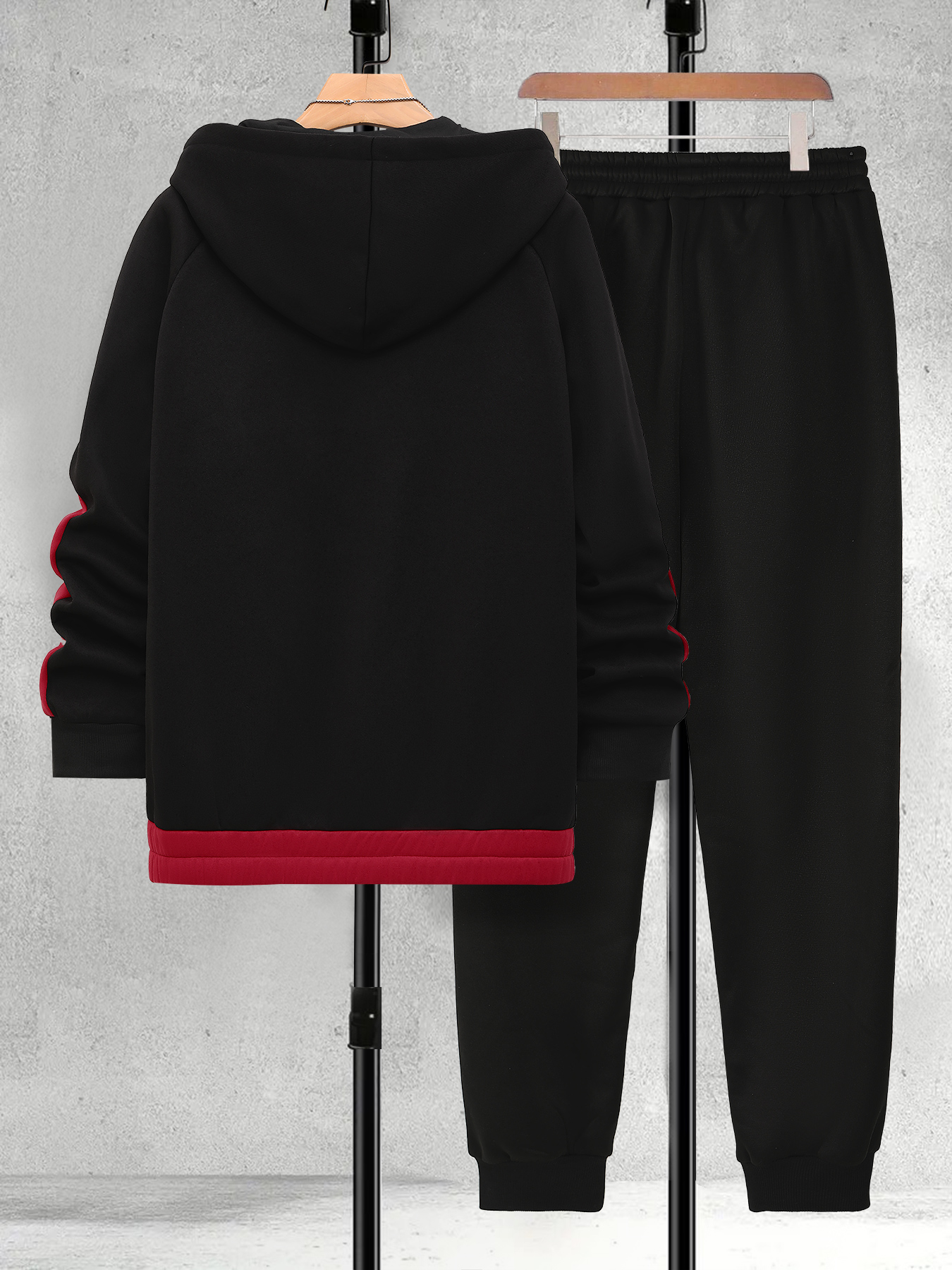 Men's Plus Size Black & Red Co – Winter Clothing Color Bewertung und Preis