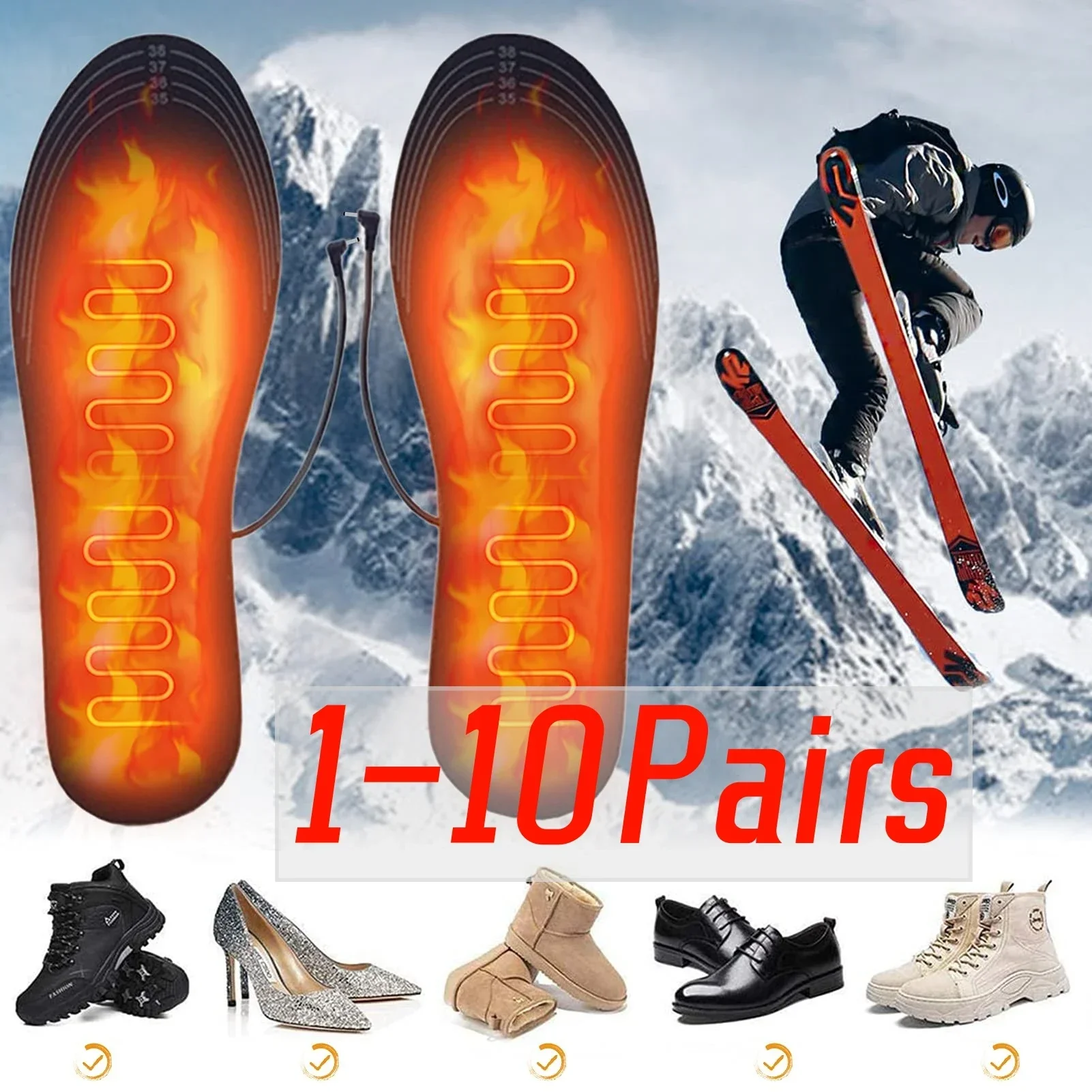 USB Heated Shoe Insoles Electr – Heated Insole Rechargeable Bewertung und Preis