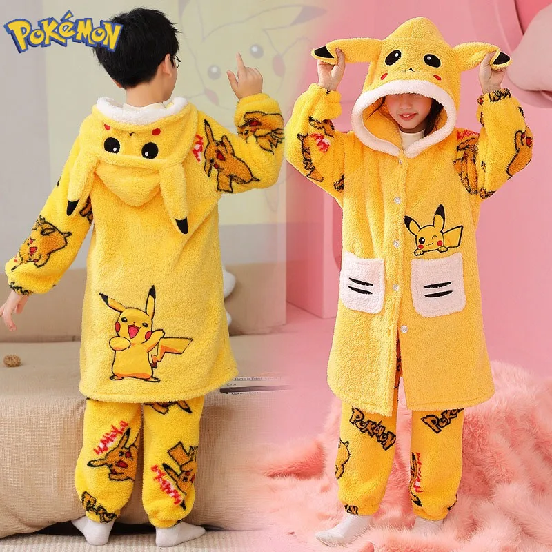 HOT Cartoon Pikachueds Pajamas – Winter Cloth Bewertung und Preis