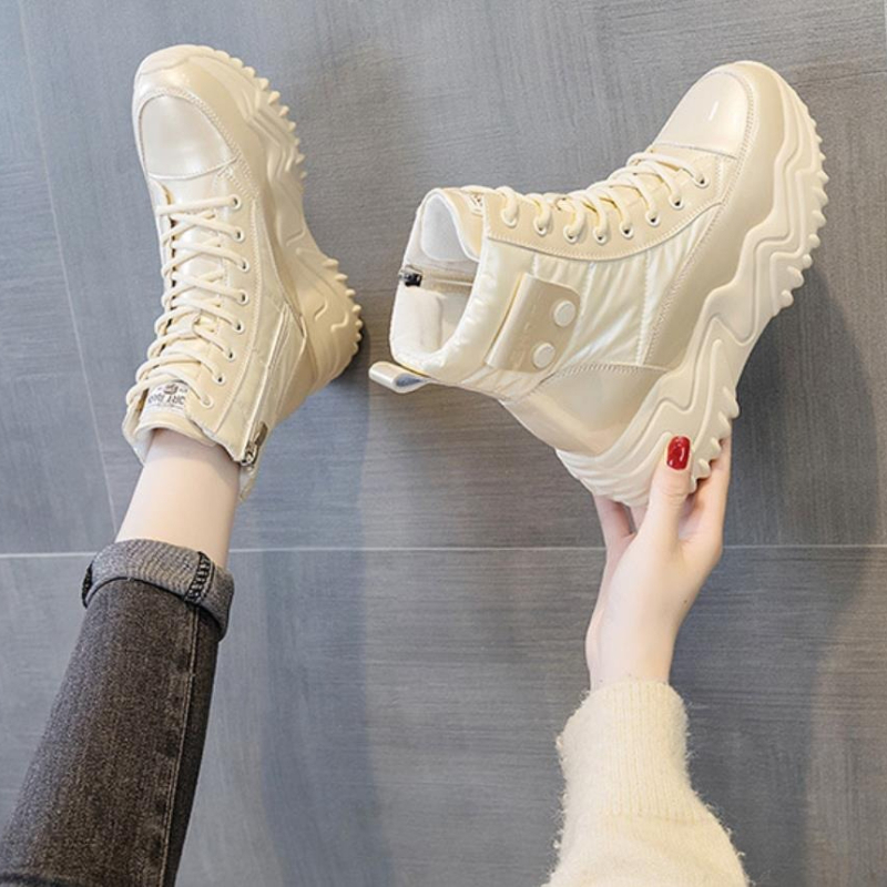 7CM Platform Wedge Sneakers Wo – Winter Clothing Korea Bewertung und Preis