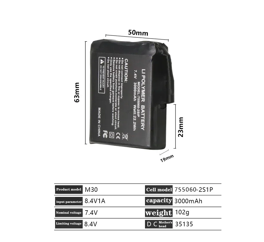 Heated Glove Battery 7.4V 3000 – Heated Insole Rechargeable Bewertung und Preis