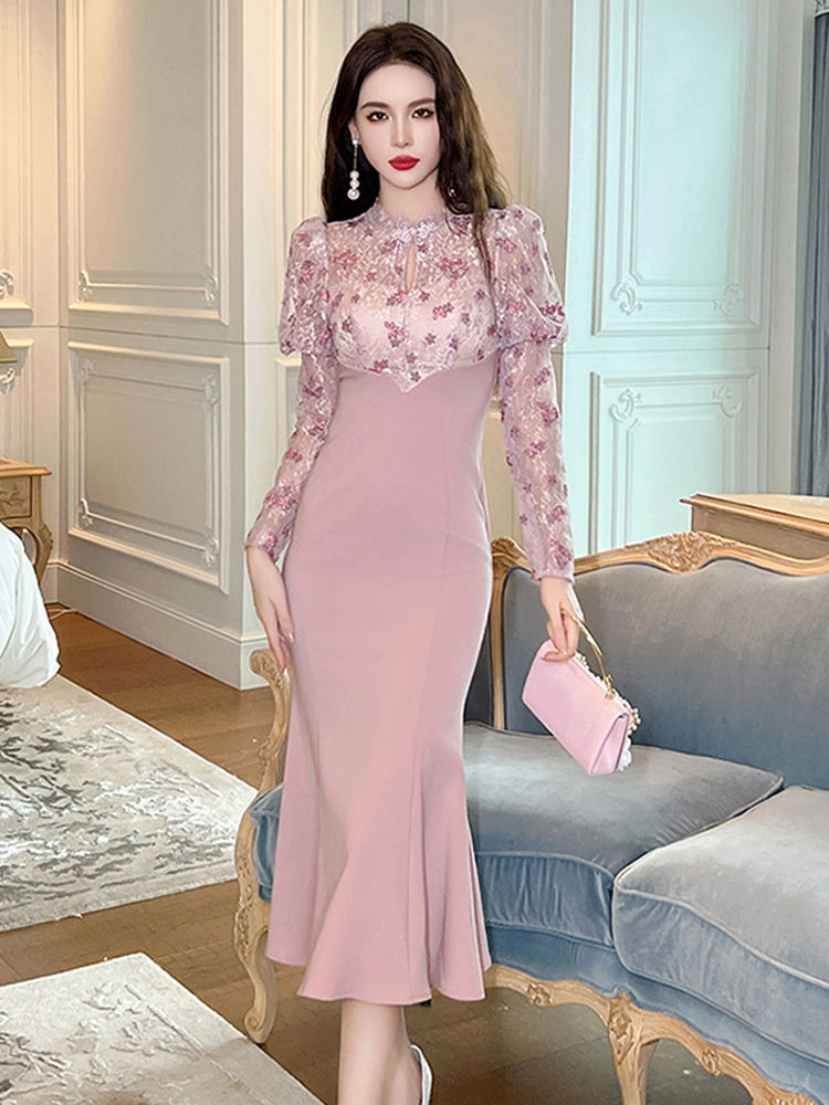 Spring Autumn Qipao Mermaid Lo – Winter Clothing H&M Bewertung und Preis