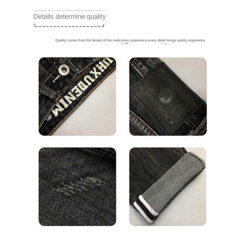 Black gray jeans men's autumn  – Winter Clothing Youtube Bewertung und Preis