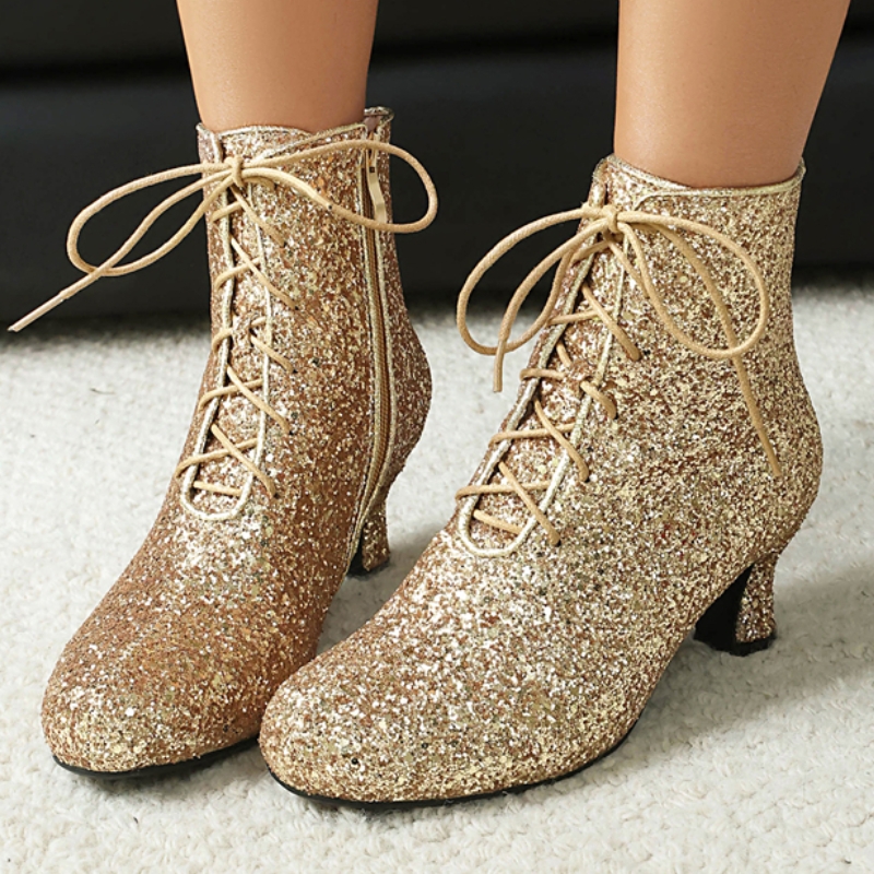 Gold Ankle Boots for Women Win – Winter Cloth Bewertung und Preis