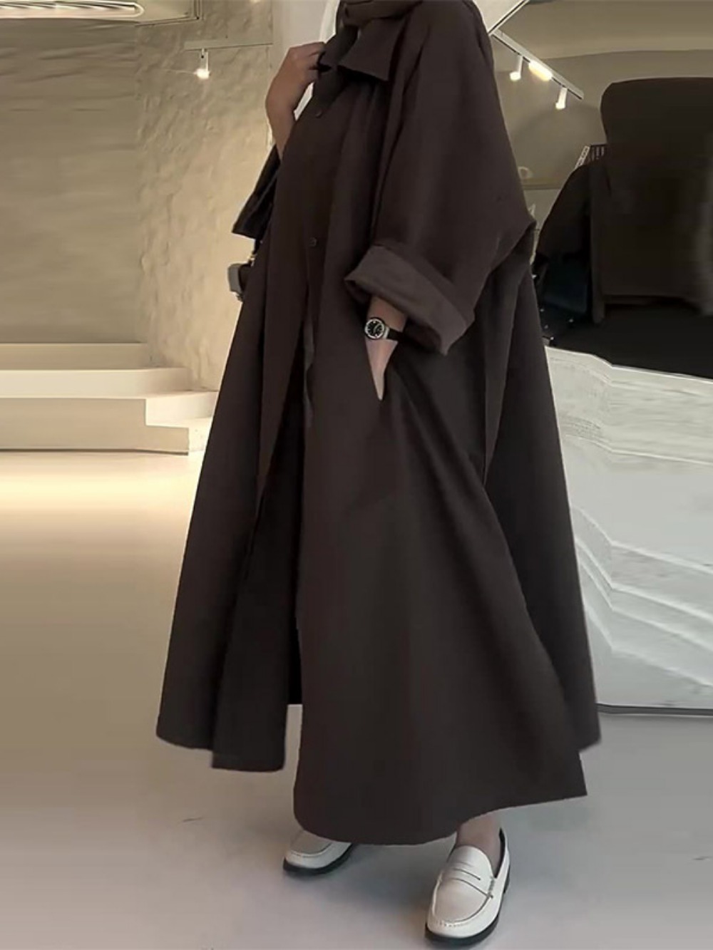 Eid Muslim Women Abaya Trench  – Winter Clothing Deals Bewertung und Preis