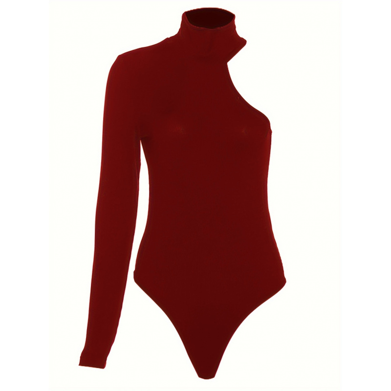 Solid Asymmetric One Shoulder  – Winter Clothing For Bewertung und Preis