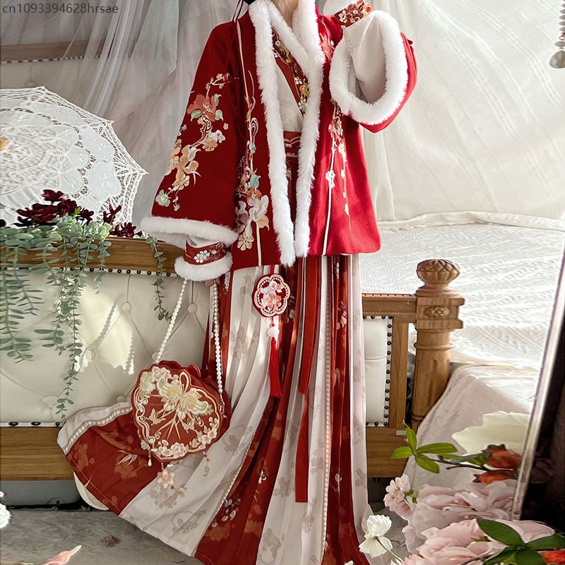 Hanfu Women's Winter New Year  – Winter Clothing In Spanish Bewertung und Preis
