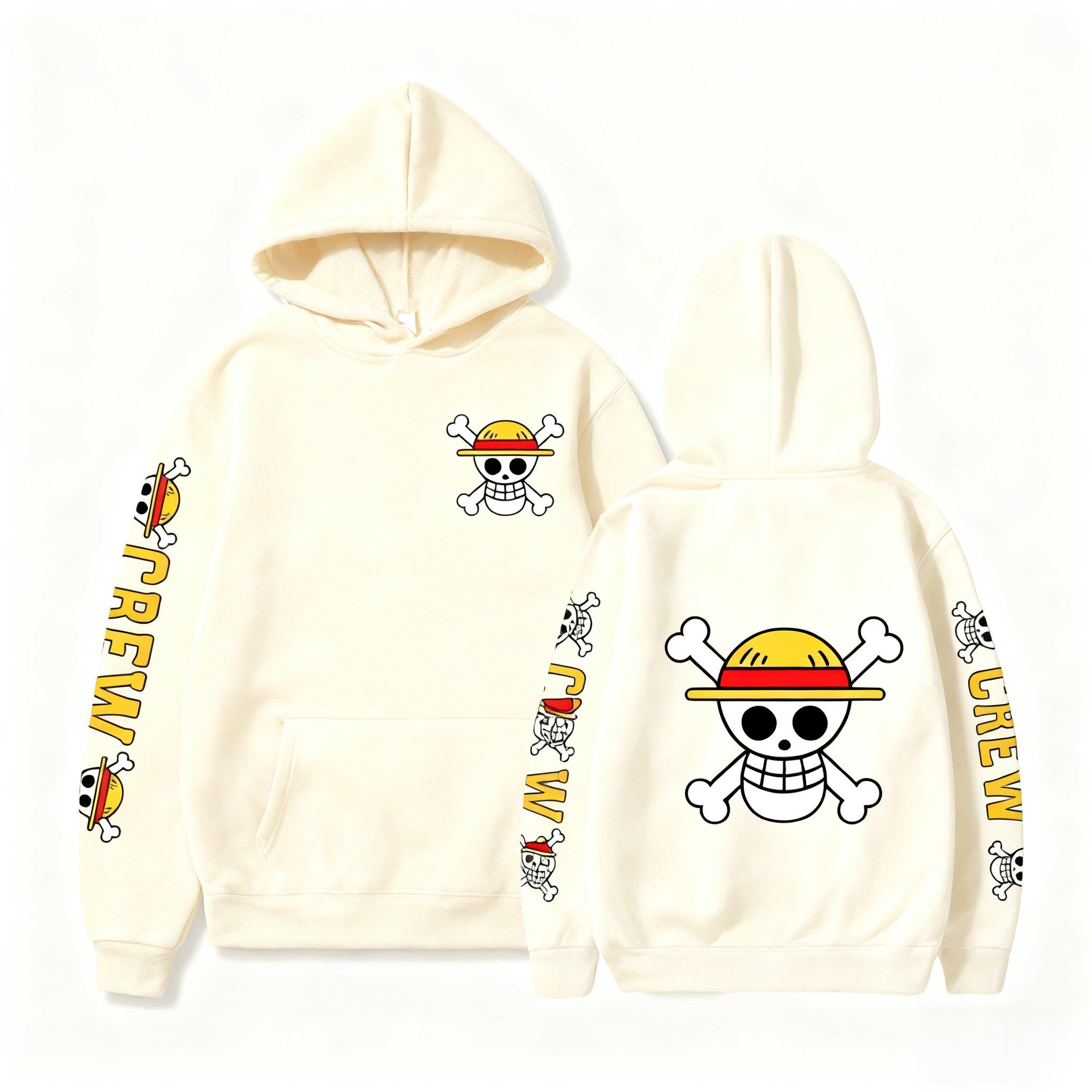 One Piece Skull Print Hoodie M – Winter Clothing In Japan Bewertung und Preis