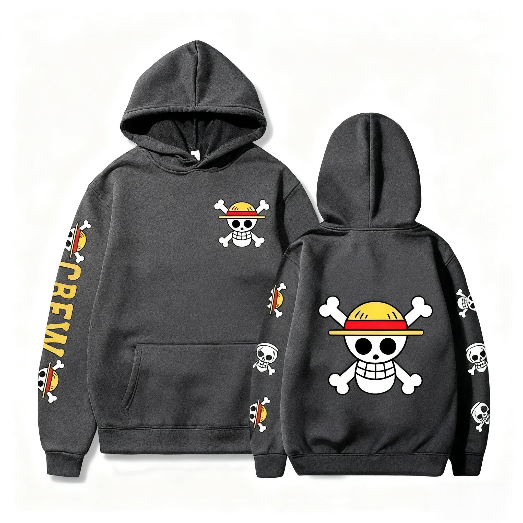 One Piece Skull Print Hoodie M – Winter Clothing In Japan Bewertung und Preis