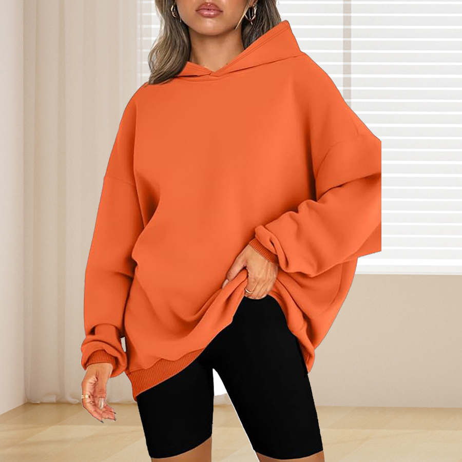 Plus Size Basic Solid Color Ho – Winter Clothing Color Bewertung und Preis