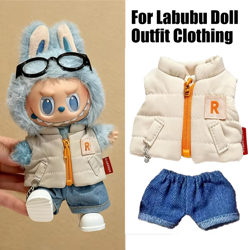 For 15 17cm Labubu Doll Solid  – Winter Clothing Color Bewertung und Preis