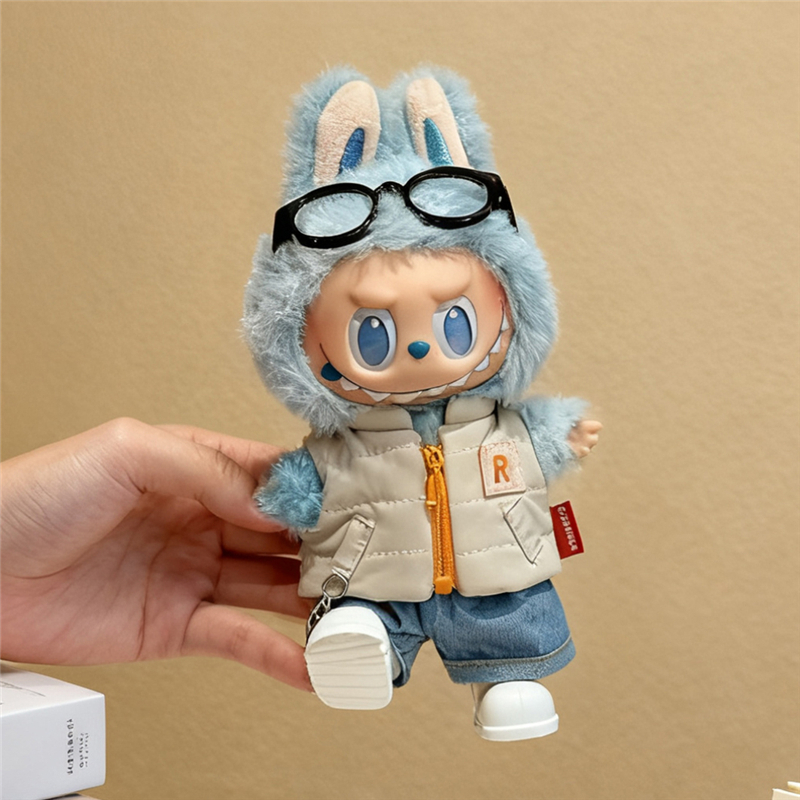 For 15 17cm Labubu Doll Solid  – Winter Clothing Color Bewertung und Preis