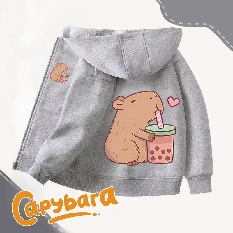 Capybara Zipper Hoodies Coats  – Winter Clothing Boys Bewertung und Preis