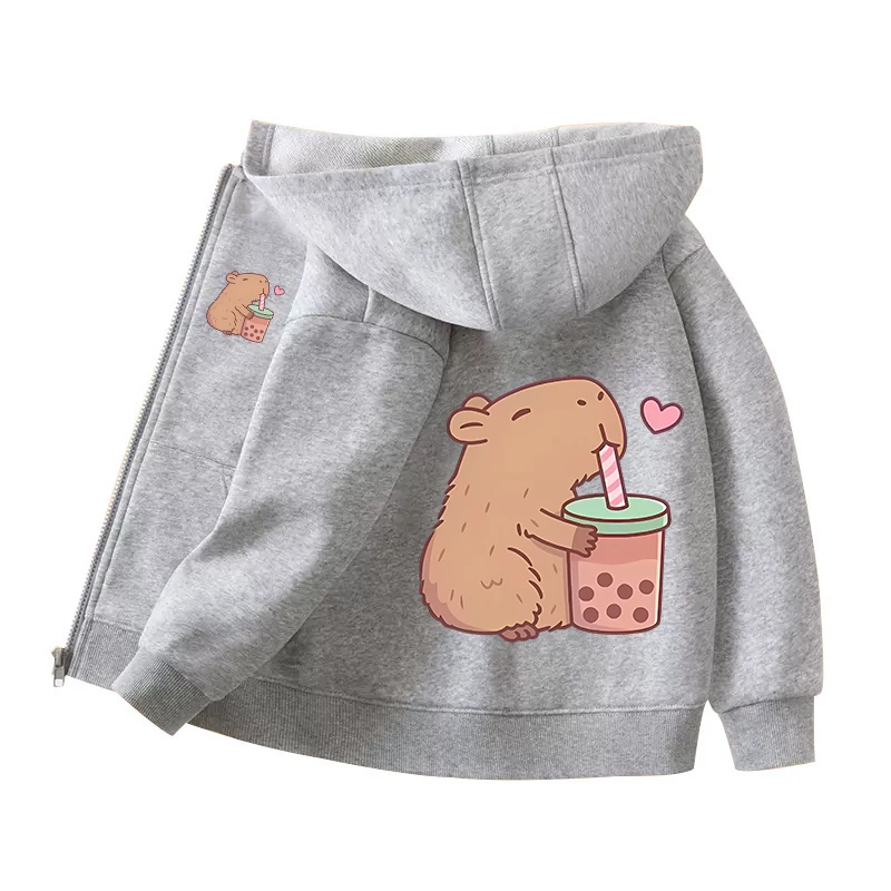 Capybara Zipper Hoodies Coats  – Winter Clothing Boys Bewertung und Preis