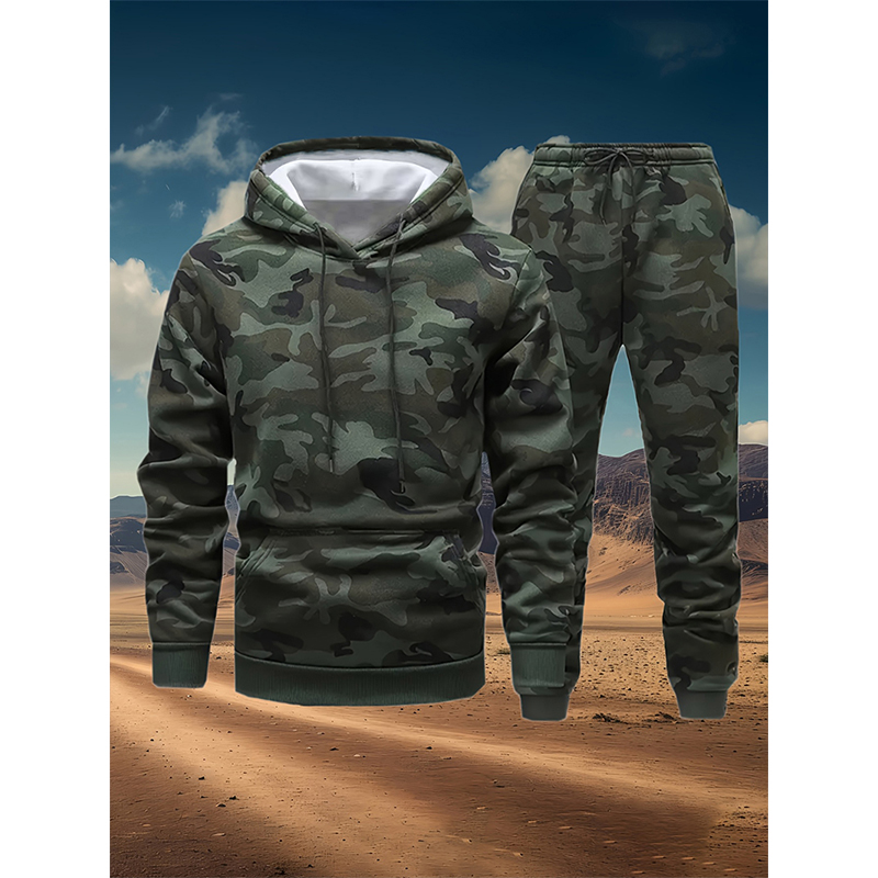 Autumn Camouflage 3D Print Hoo – Winter Clothing For Bewertung und Preis