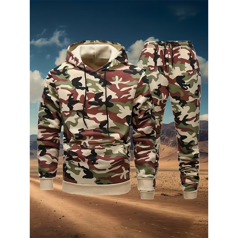 Autumn Camouflage 3D Print Hoo – Winter Clothing For Bewertung und Preis