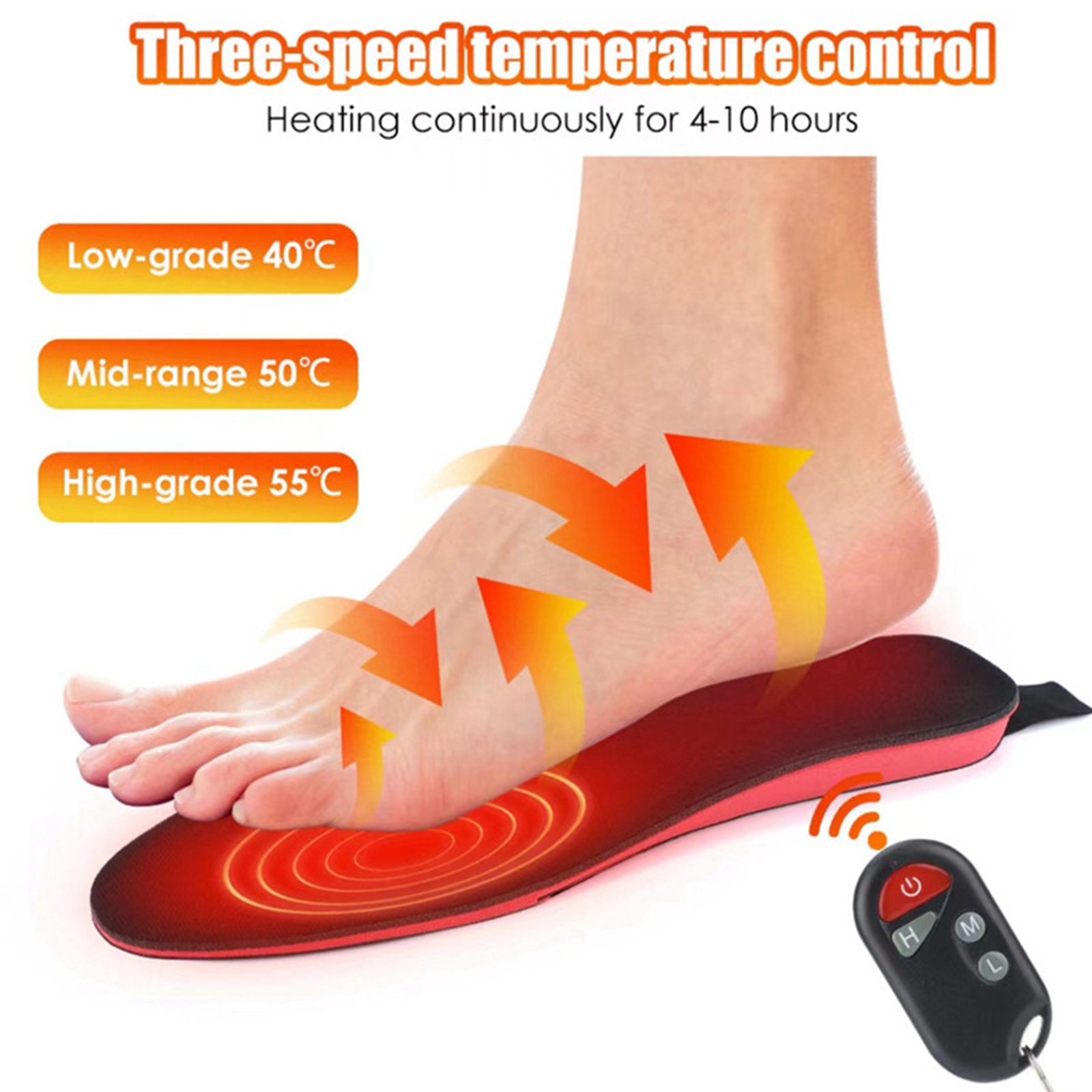 Foot Warmer 3-Temperature Adju – Heated Insole Rechargeable Bewertung und Preis